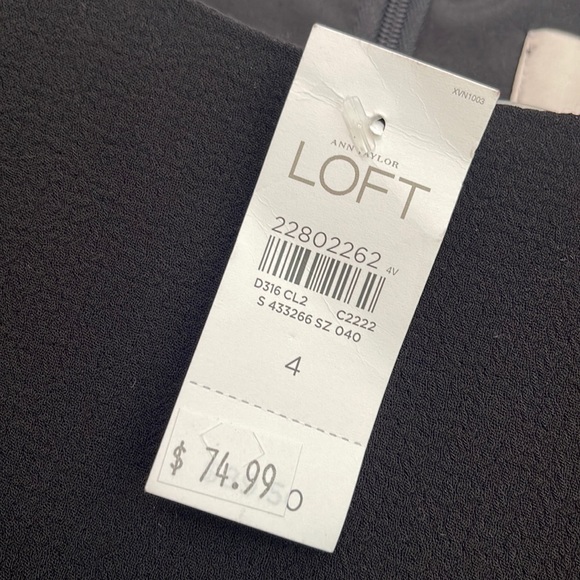 Black dress 4 | NWT $75 | Loft Little Black Dress | Size 4 - Picture 5 of 10